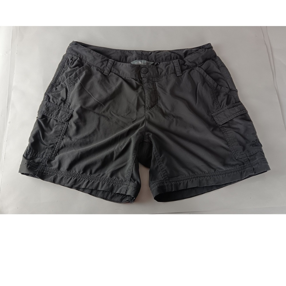 The North Face Womens Gray Nylon Cargo Hiking Shorts Size 10 Regular